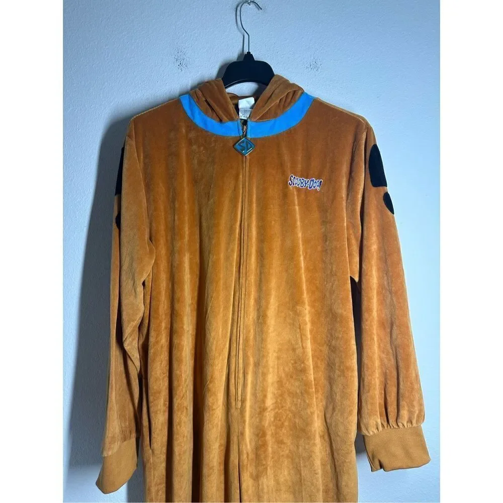 SCOOBY- DOO Spirit Adult Zipper One Piece Plush Costume Union Suit Size L/XL - Picture 2 of 16